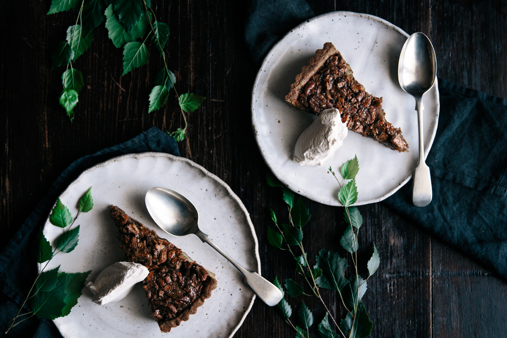 Maple Pecan Pie with Cinnamon Spelt Crust  |  Gather & Feast