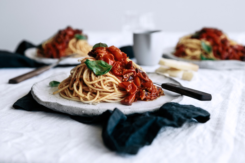 homemade spaghetti
