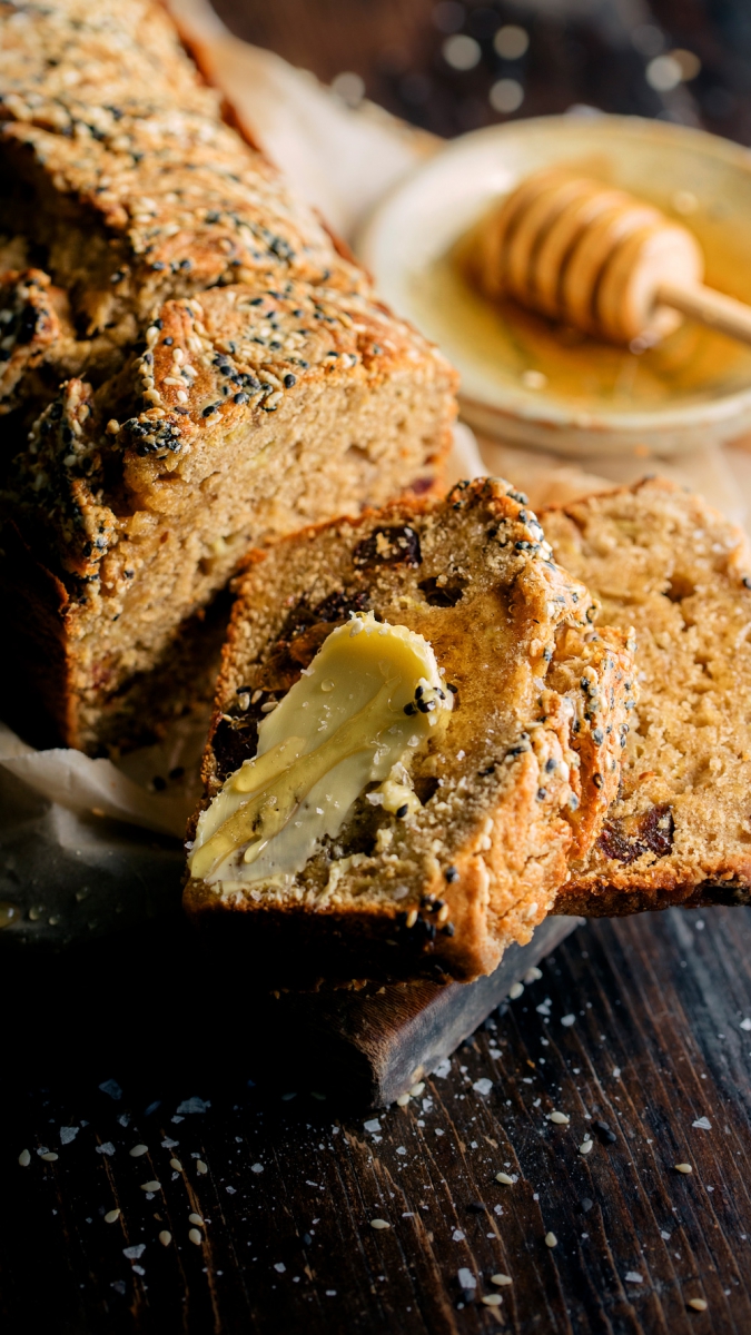 Banana, Maple & Tahini Loaf | Gather & Feast