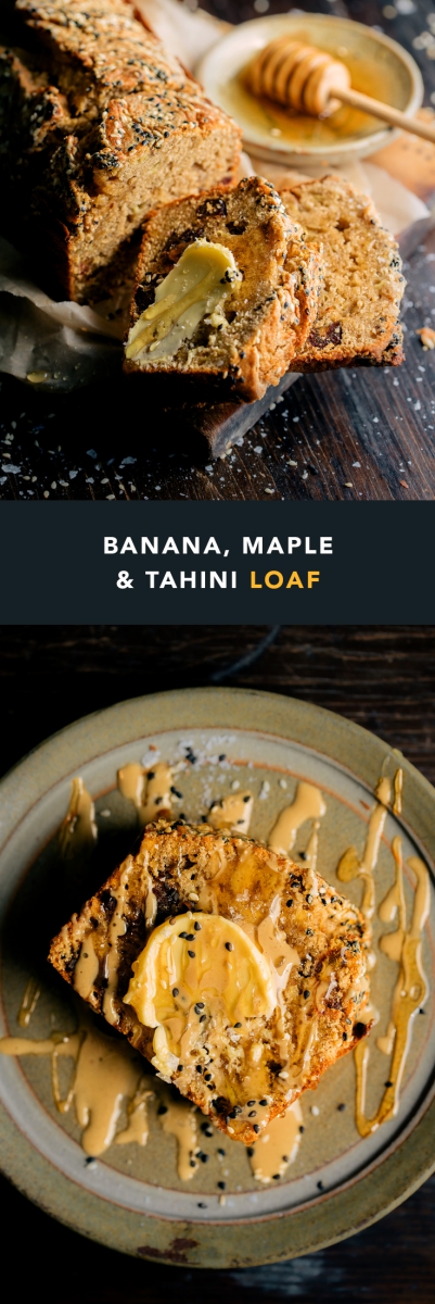 Banana, Maple & Tahini Loaf  |  Gather & Feast