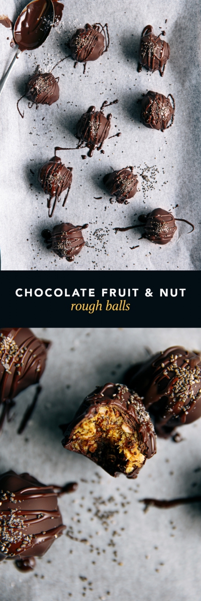 Chocolate Fruit & Nut Rough Balls  |  Gather & Feast