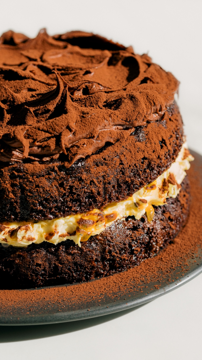 Chocolate & Passionfruit Layer Cake  |  Gather & Feast