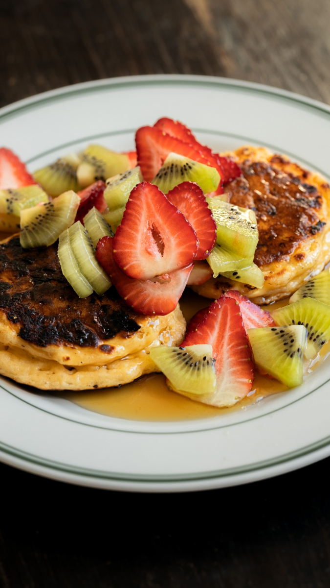 Cottage Cheese & Maple Syrup Pancakes | Gather & Feast