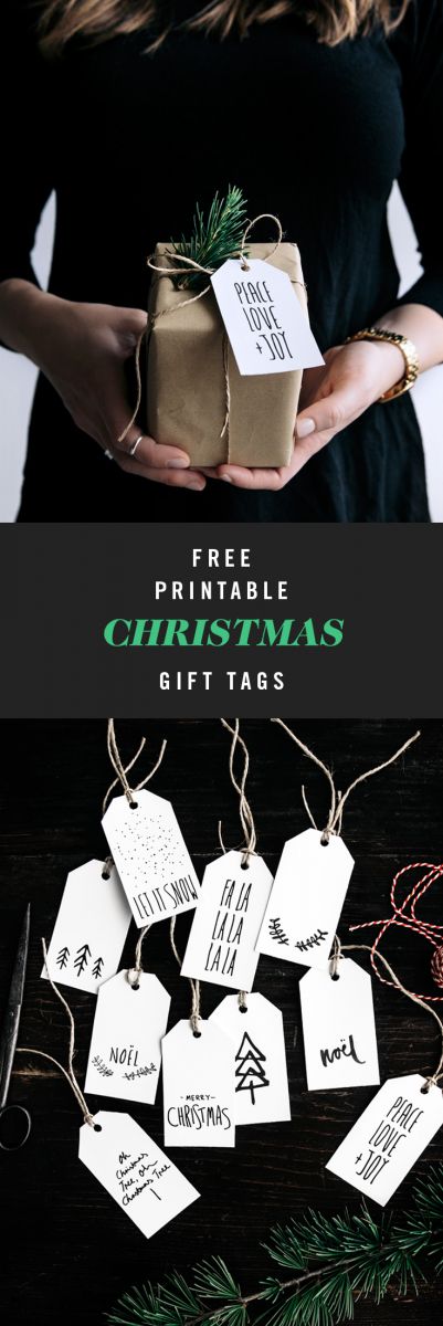 Free Christmas Gift Tags  |  Gather & Feast