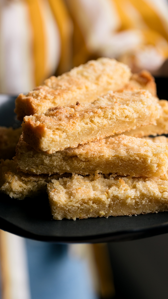 Lemon & Vanilla Shortbread Bars | Gather & Feast