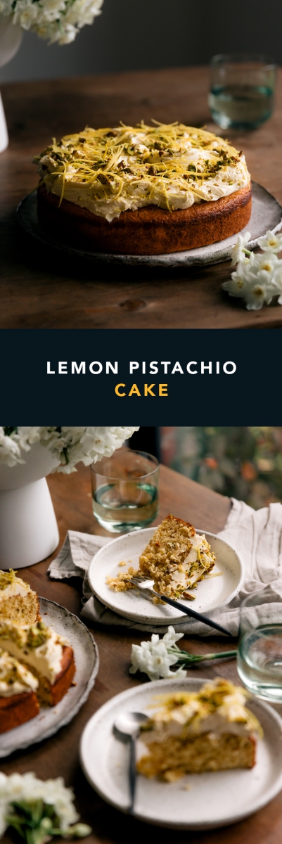 Lemon & Pistachio Cake  |  Gather & Feast