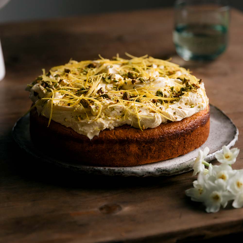 Lemon & Pistachio Cake  |  Gather & Feast