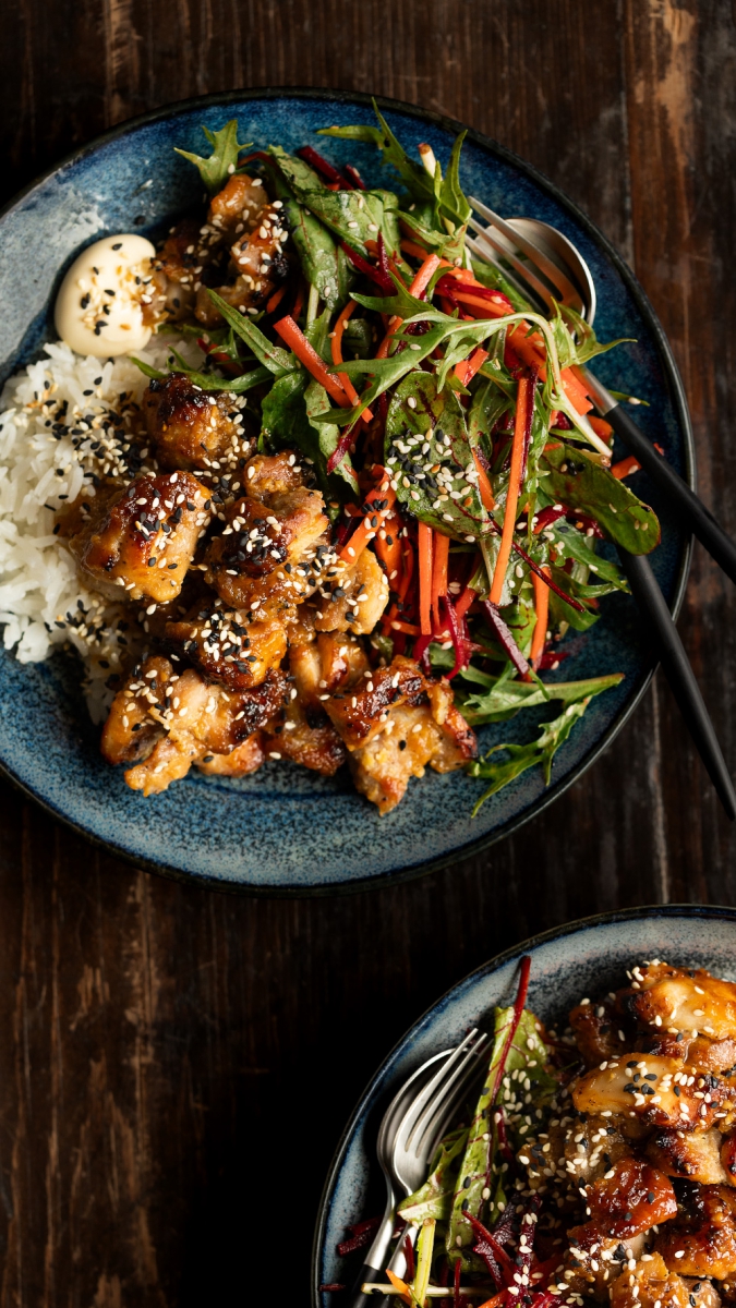 Miso Garlic Chicken with a Carrot, Beet, & Toasted Sesame Seed Salad | Gather & Feast
