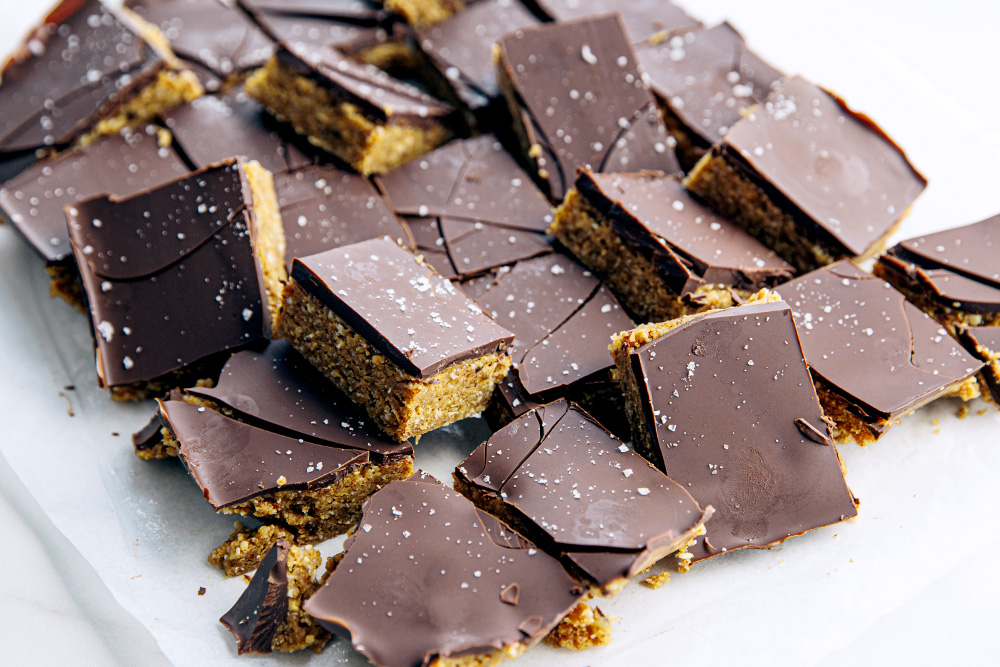 Peanut Butter Nutty Chocolate Slice  |  Gather & Feast