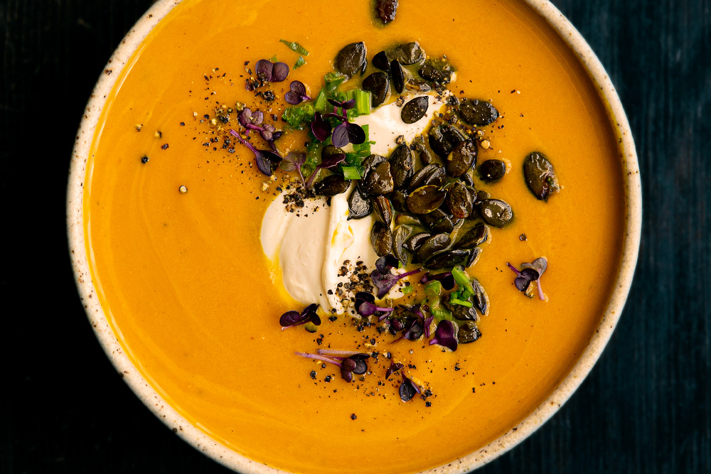 Pumpkin, Turmeric & Ginger Soup  |  Gather & Feast