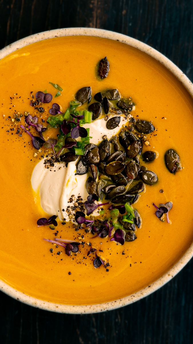 Pumpkin, Turmeric & Ginger Soup  |  Gather & Feast