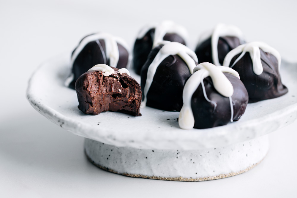 Rustic Hot Cross Bun Chocolate Truffles  |  Gather & Feast