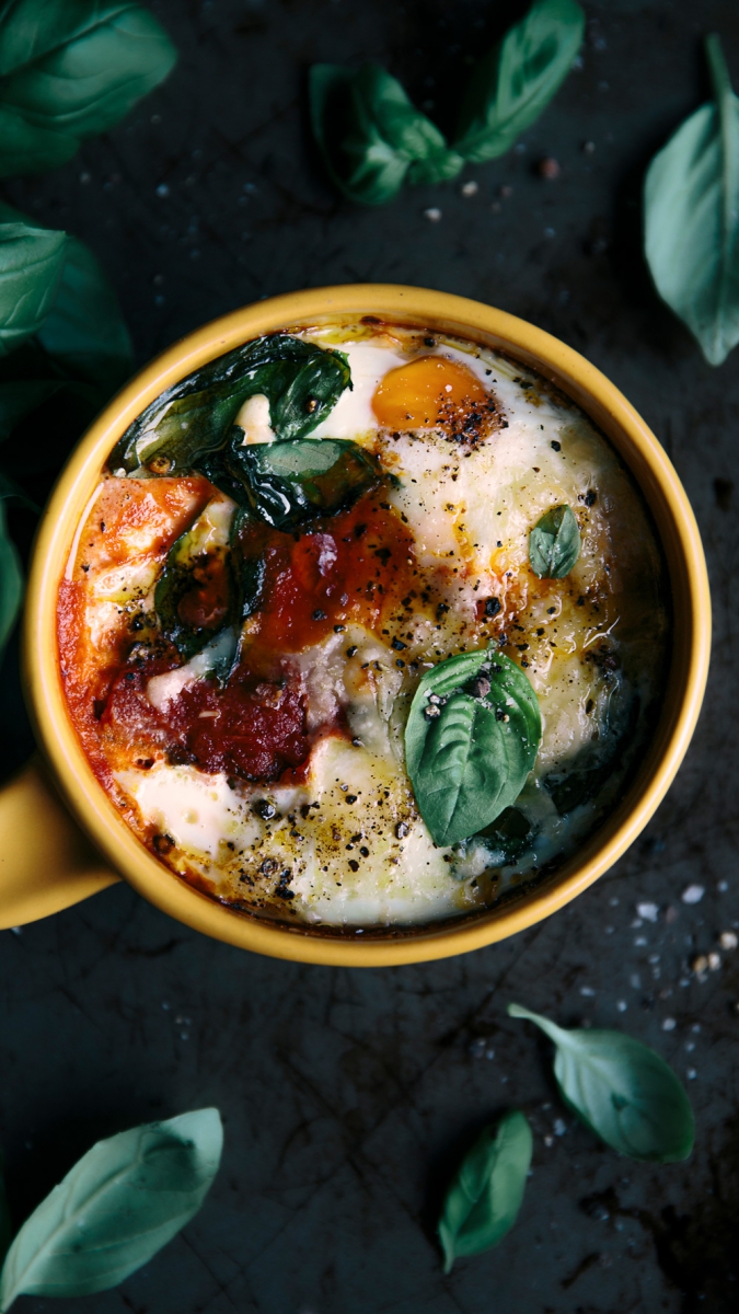 Smokey Tomato Baked Eggs | Gather & Feast