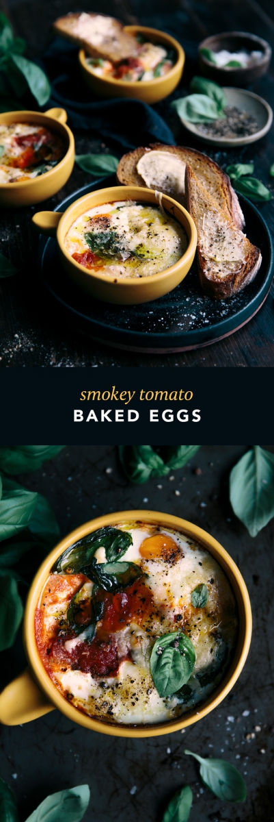 Smokey Tomato Baked Eggs  |  Gather & Feast