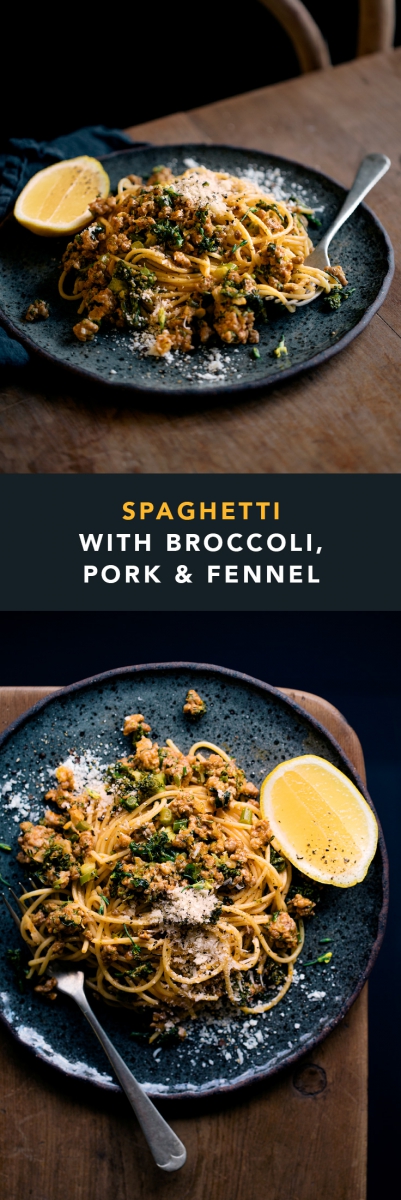 Spaghetti with Broccoli, Pork & Fennel  |  Gather & Feast