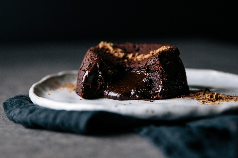Spelt Chocolate Fondant Cakes  |  Gather & Feast