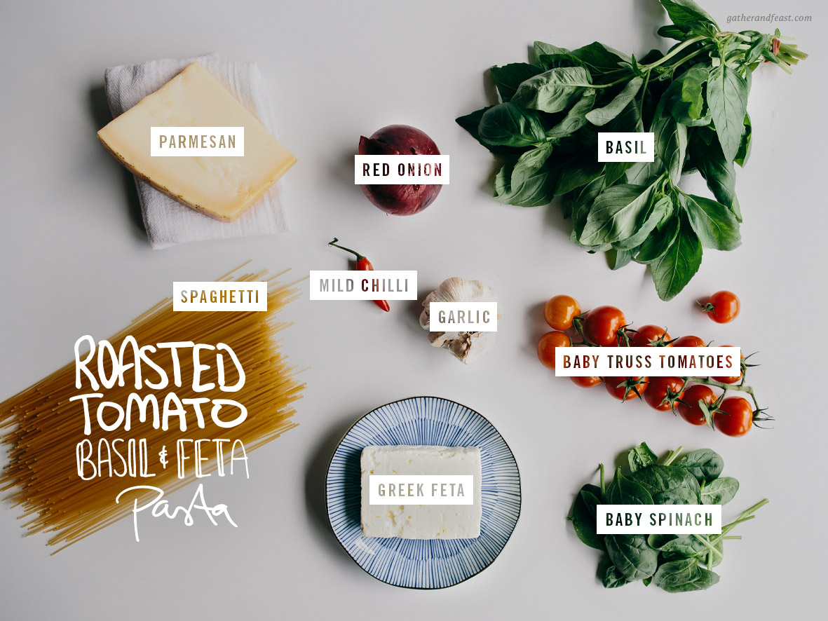Roasted Tomato, Basil & Feta Gluten Free Pasta  |  Gather & Feast