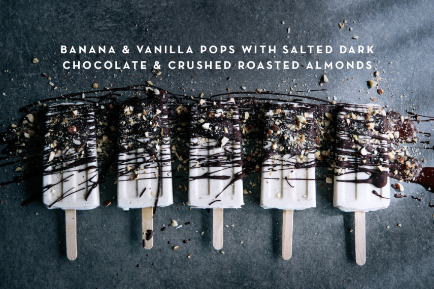 Banana+%26+Vanilla+Pops+with+Salted+Dark+Chocolate+%26+Crushed+Roasted+Almonds++%7C++Gather+%26+Feast