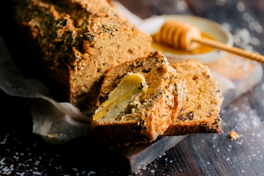 Banana%2C+Maple+%26+Tahini+Loaf++%7C++Gather+%26+Feast