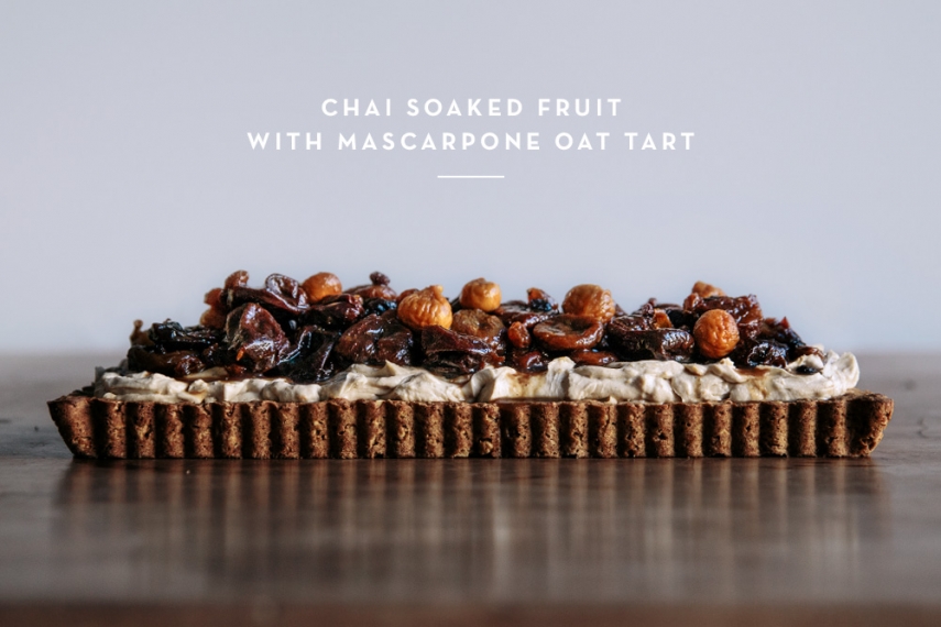 Chai+Soaked+Fruit+with+Mascarpone+Oat+Tart++%7C++Gather+%26+Feast