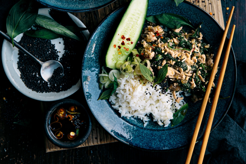 Chicken%2C+Coconut+%26+Thai+Basil+Bowls++%7C++Gather+%26+Feast