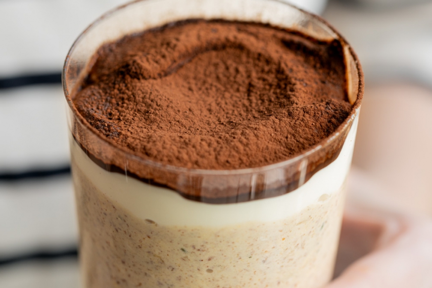 Chocolate%2C+Banana+%26+Peanut+Butter+Overnight+Oat+Breakfast+Puddings+%7C+Gather+%26+Feast