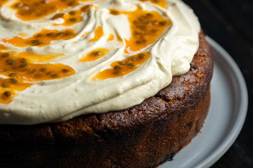 Lemon+%26+Passionfruit+Yoghurt+Cake+%7C+Gather+%26+Feast