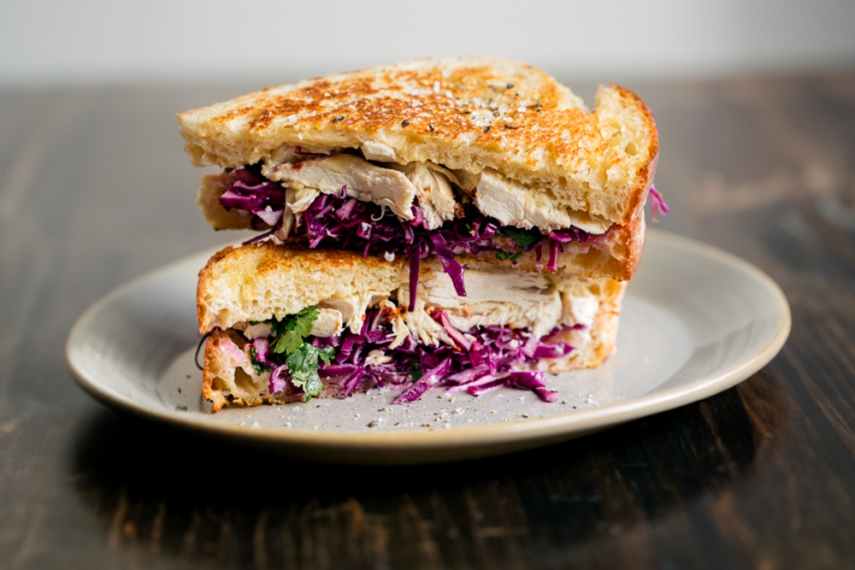 Roast+Chicken+%26+Red+Cabbage+Slaw+Toastie++%7C++Gather+%26+Feast