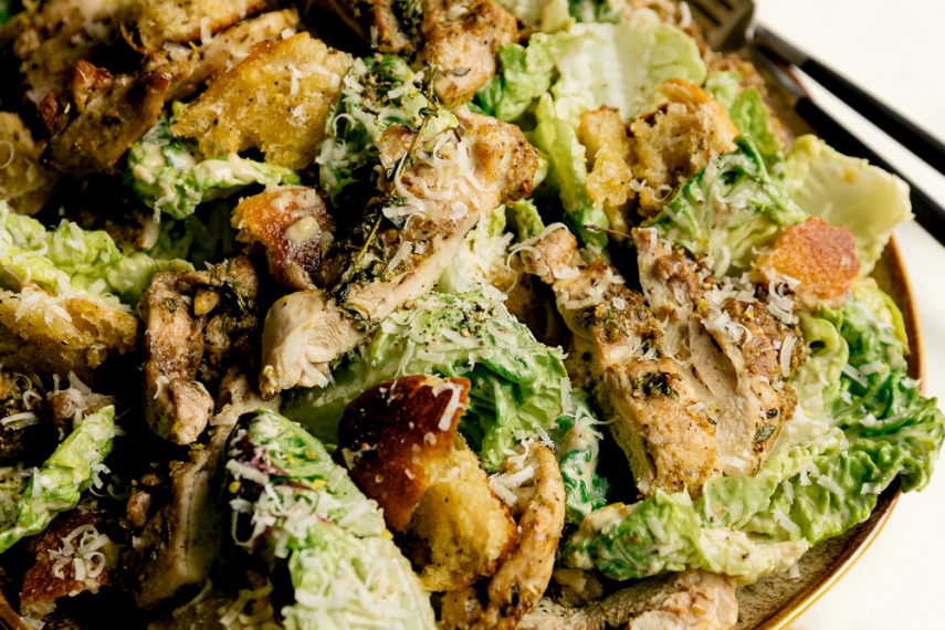 Spiced+Chicken+Tahini+Caesar+Salad++%7C++Gather+%26+Feast