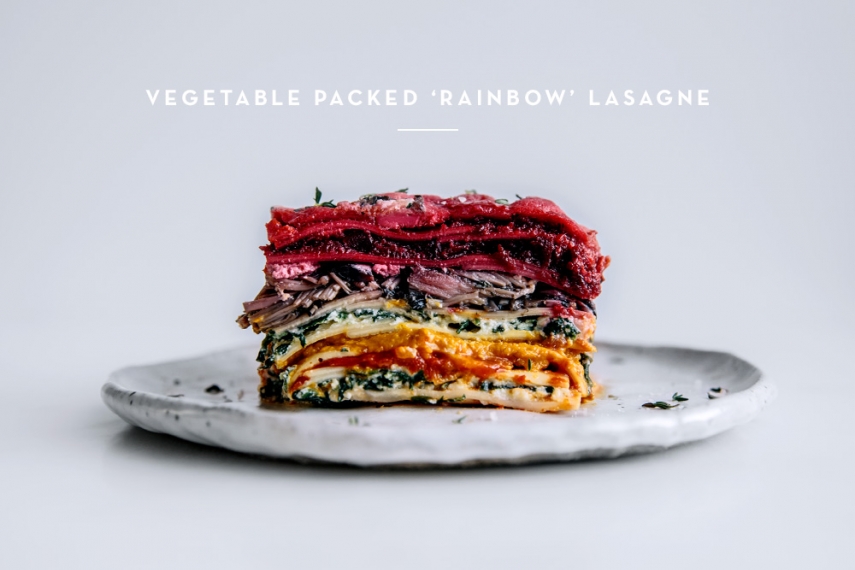 Vegetable+Packed+%E2%80%98Rainbow%E2%80%99+Lasagne++%7C++Gather+%26+Feast