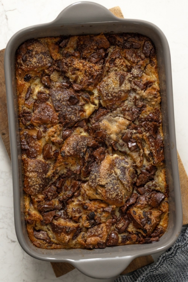 Brandy+%26+Cardamom-Spiked+Hot+Cross+Bun+Milk+Chocolate+Pudding+%7C+Gather+%26+Feast