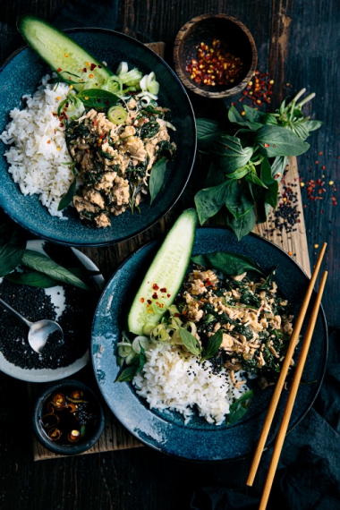 Chicken%2C+Coconut+%26+Thai+Basil+Bowls++%7C++Gather+%26+Feast