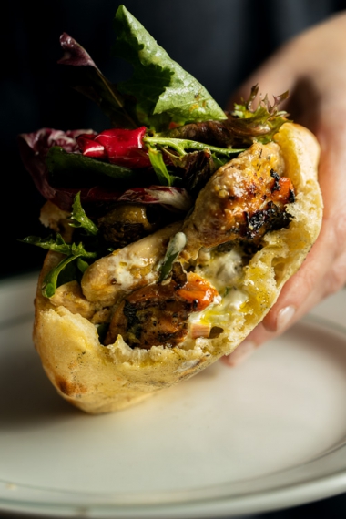Lemon%2C+Green+Olive+%26+Oregano+Chicken+with+Olive+Oil+Flatbreads+%7C+Gather+%26+Feast