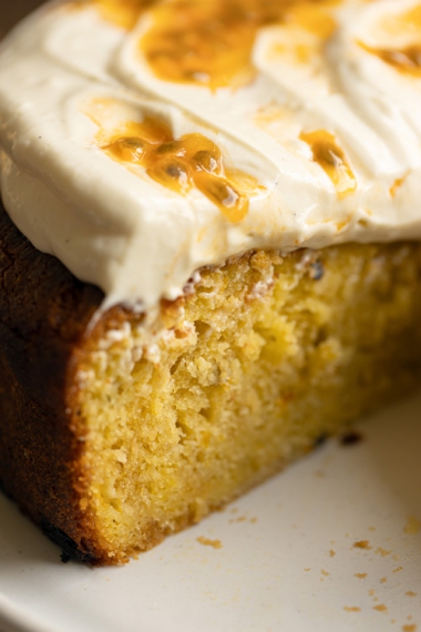 Lemon+%26+Passionfruit+Yoghurt+Cake+%7C+Gather+%26+Feast