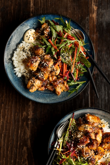 Miso+Garlic+Chicken+with+a+Carrot%2C+Beet%2C+%26+Toasted+Sesame+Seed+Salad+%7C+Gather+%26+Feast