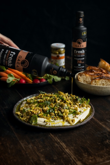 Olive%2C+Yoghurt+%26+Pistachio+Dip+with+Fresh+Oregano+%26+Green+Chili+%7C+Gather+%26+Feast