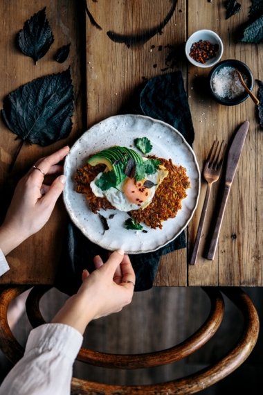 Turmeric+Spiced+Carrot+%26+Halloumi+Fritters+with+Coriander%2C+Fried+Eggs+%26+Avocado++%7C++Gather+%26+Feast