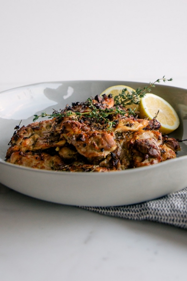 Baked+Chicken+with+Lemon+%26+Thyme++%7C++Gather+%26+Feast