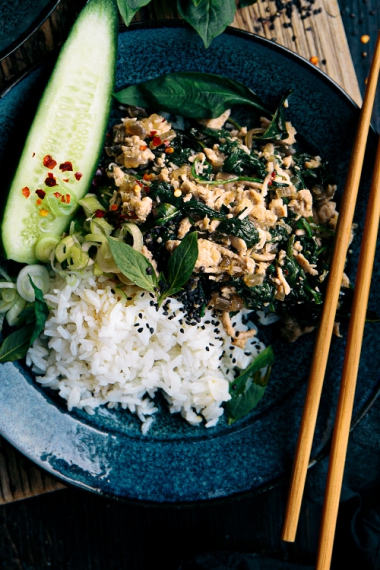 Chicken%2C+Coconut+%26+Thai+Basil+Bowls++%7C++Gather+%26+Feast