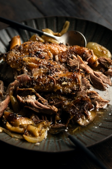 Fennel+Seed+%26+White+Wine+Slow-Cooked+Lamb+Shoulder+with+Garlic+Honey+%7C+Gather+%26+Feast
