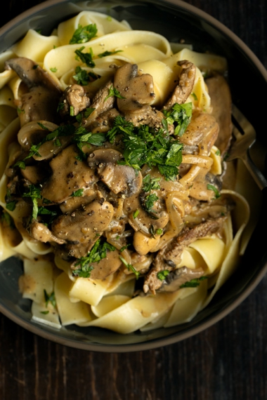 Mushroom+and+Beef+Stroganoff+%7C+Gather+%26+Feast