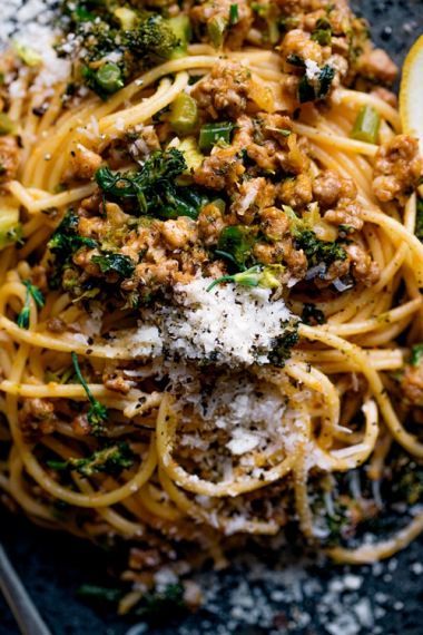 Spaghetti+with+Broccoli%2C+Pork+%26+Fennel++%7C++Gather+%26+Feast