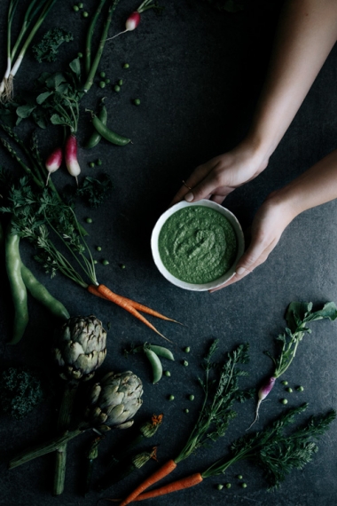 Spring+Grazing+Board+with+Kale+%26+Sunflower+Seed+Dip++%7C++Gather+%26+Feast