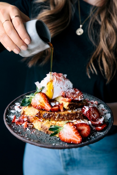 Coconut+French+Toast+with+Fresh+Strawberries++%7C++Gather+%26+Feast