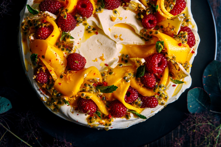 Creamy+Vanilla+Baked+Cheesecake+with+Cointreau+Whipped+Cream+%26+Fresh+Summer+Fruit++%7C++Gather+%26+Feast