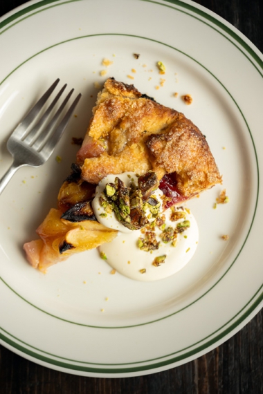 Maple+%26+Stone+Fruit+Galette+with+Maple+Candied+Pistachios+%7C+Gather+%26+Feast