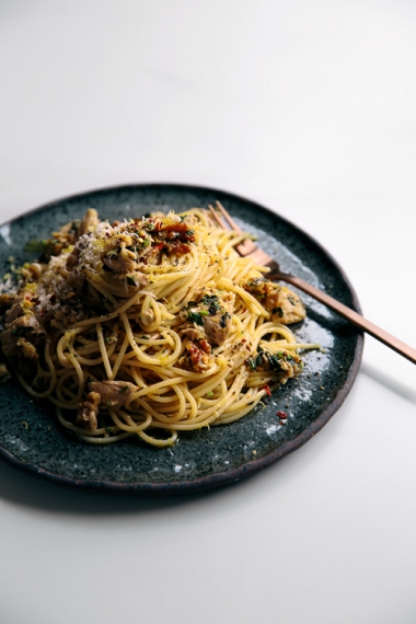 Tuna+%26+Walnut+Spaghetti+Recipe++%7C++Gather+%26+Feast