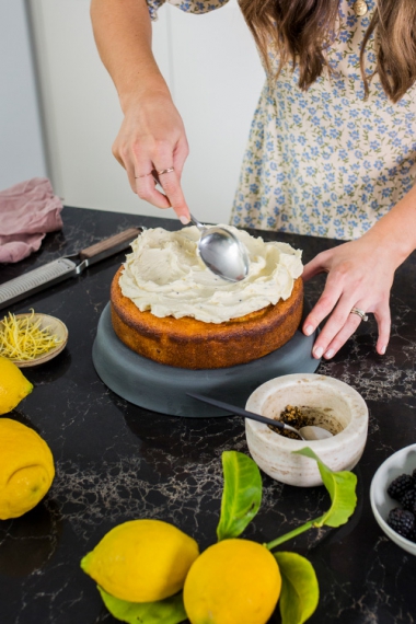 Lemon+%26+Blackberry+Cake+with+Vanilla+%26+Juniper+Frosting++%7C++Gather+%26+Feast