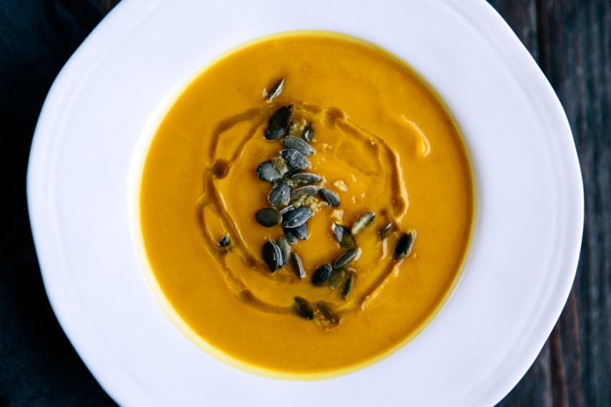 Pumpkin%2C+Turmeric+%26+Ginger+Soup++%7C++Gather+%26+Feast