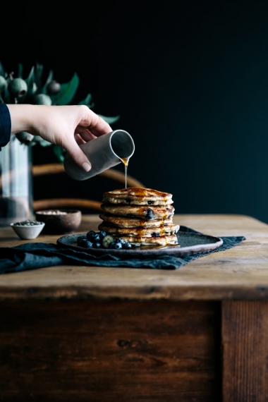 Buckwheat+Blueberry+%26+Ricotta+Hotcakes+with+Maple+%26+Seeds++%7C++Gather+%26+Feast